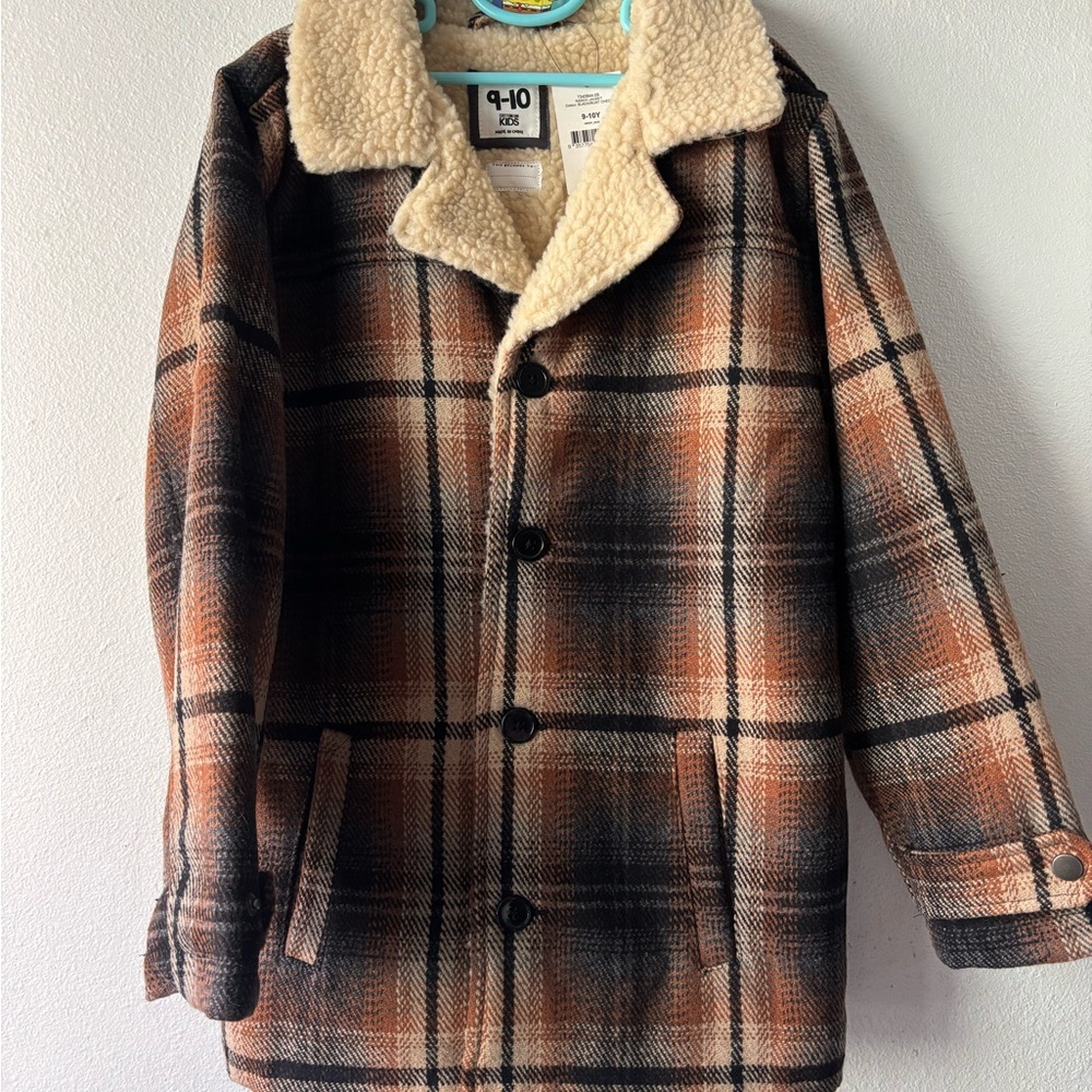 Cotton On Kids Sherpa-Lined Jacket size 9/10